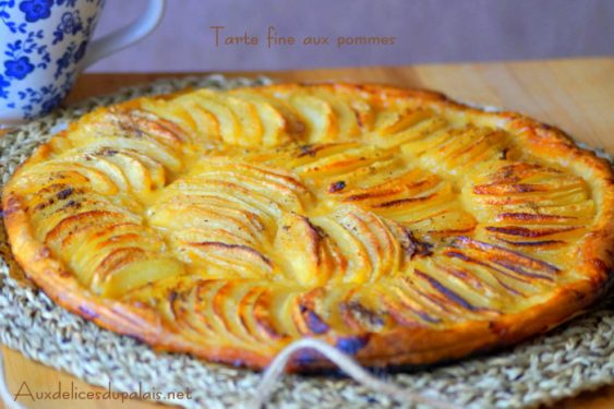 Tarte Fine Aux Pommes Facile Et Rapide · Aux Délices Du Palais