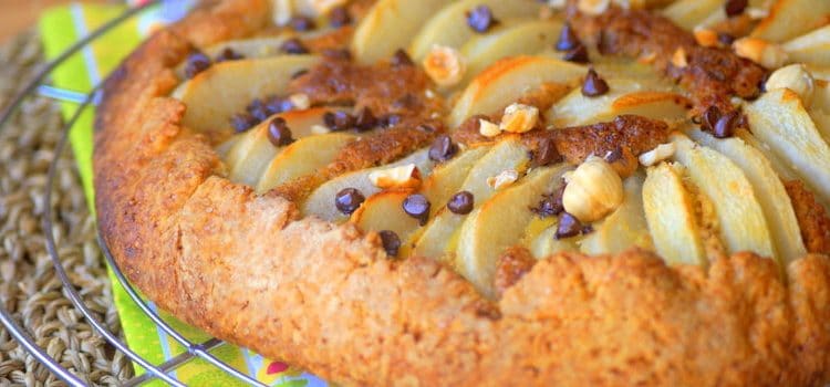 Tarte Rustique Poires Noisettes Et Chocolat Aux Delices Du Palais