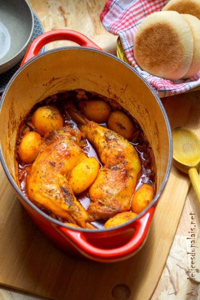 Cuisses de poulet et pomme de terre au four