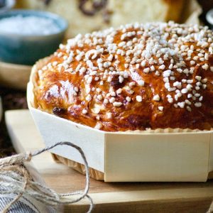 Cramique brioche du nord au sucre et raisins secs