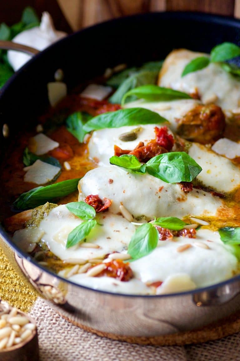 Poulet L Italienne Tomate Mozzarella Aux D Lices Du Palais