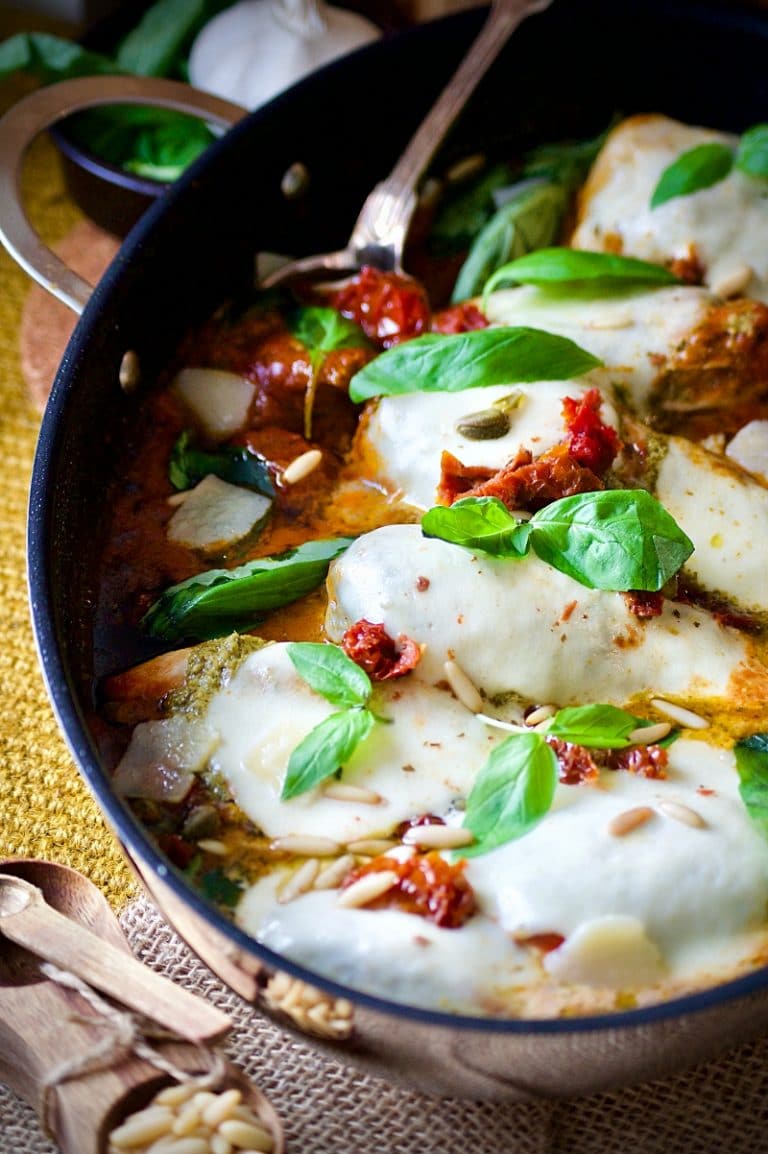 Poulet L Italienne Tomate Mozzarella Aux D Lices Du Palais