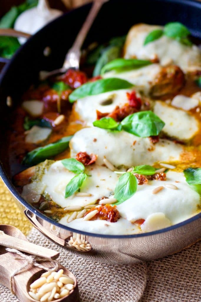 Poulet L Italienne Tomate Mozzarella Aux D Lices Du Palais