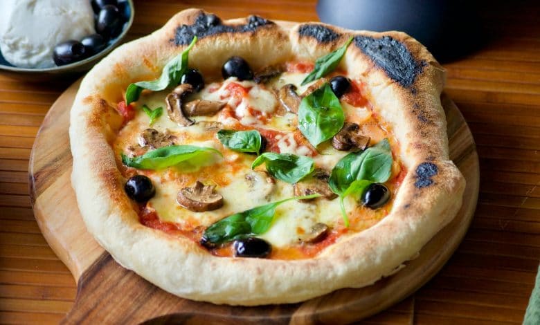 Pizza Regina (Pâte longue fermentation) · Aux délices du palais