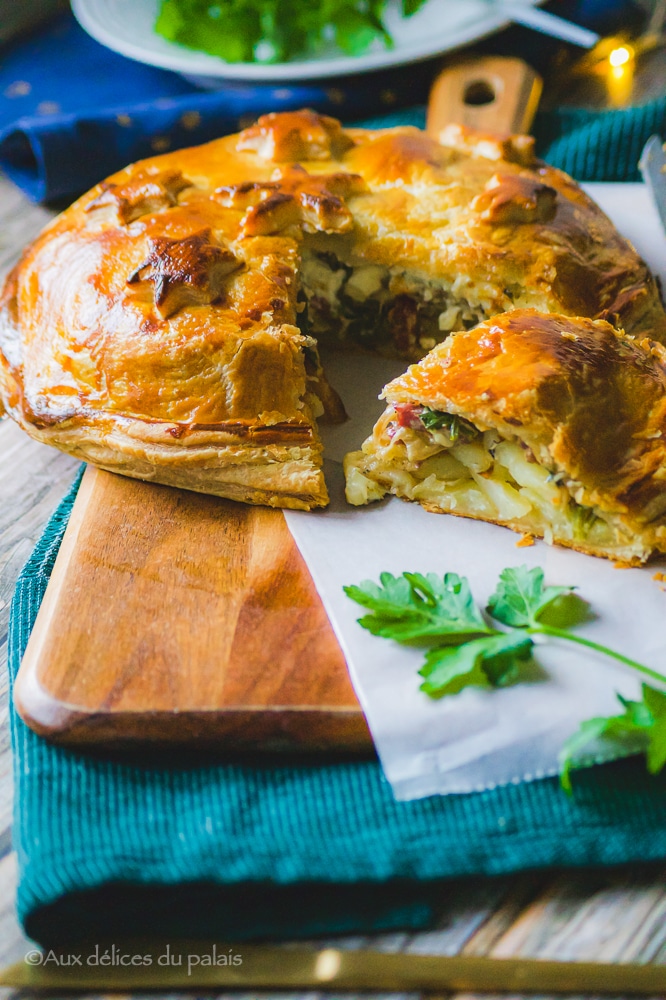 tourte pomme de terre lardons