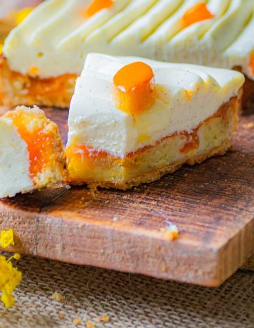 Tarte abricots amandes ganache vanille