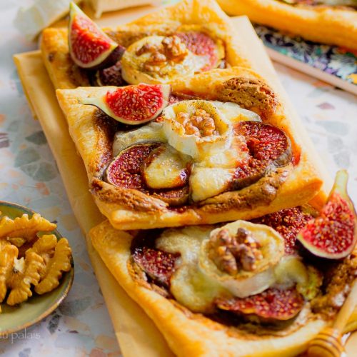 Recette feuilletés aux figues chèvre et miel