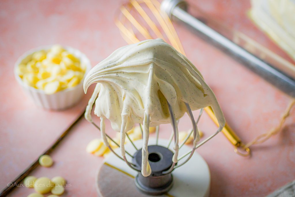 Ganache Montée Chocolat Blanc Vanille · Aux Délices Du Palais