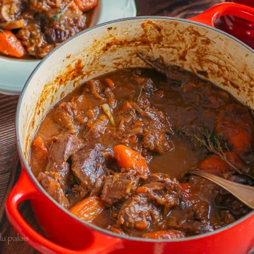 Boeuf bourguignon sans vin facile