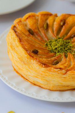 Galette des rois pistache et fleur d’oranger