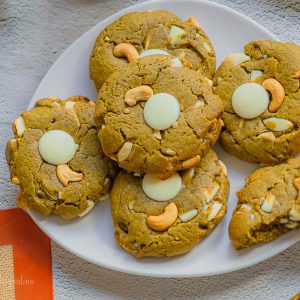 Cookies au thé matcha et chocolat blanc