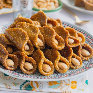 Gâteau au sésame et miel Blighates