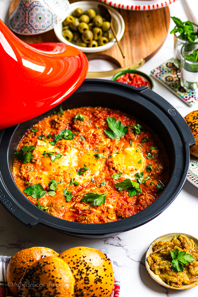 tajine kefta aux oeufs à la marocaine