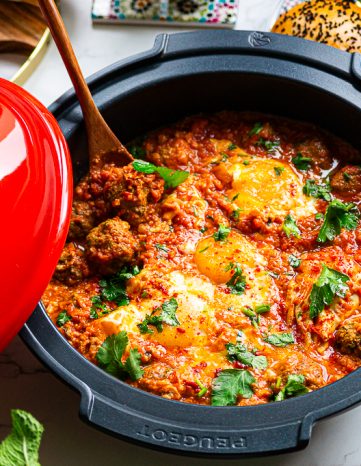 Tajine de Kefta aux œufs à la marocaine