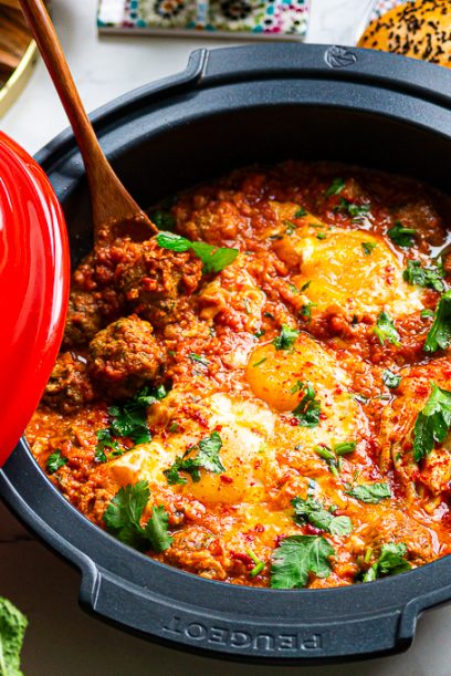 Tajine de Kefta aux œufs à la marocaine