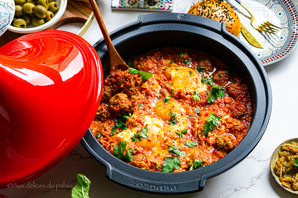 Tajine de Kefta aux œufs à la marocaine