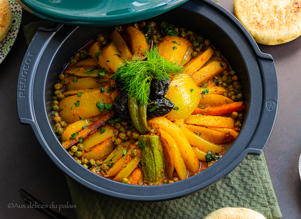 Tajine de légumes aux pruneaux (végétarien)