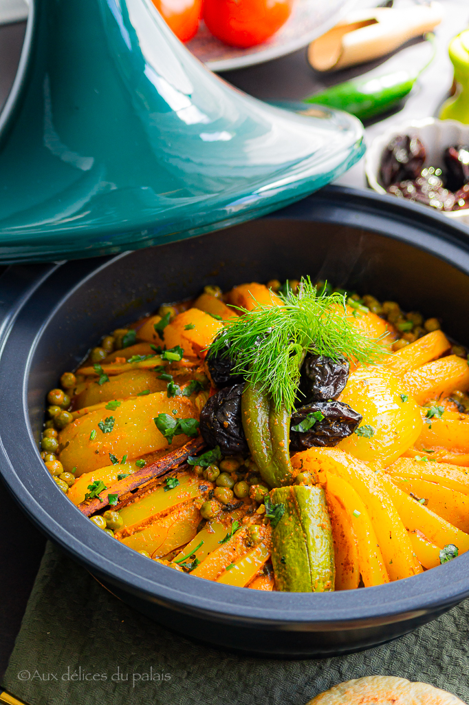 Tajine de légumes aux pruneaux (végétarien)