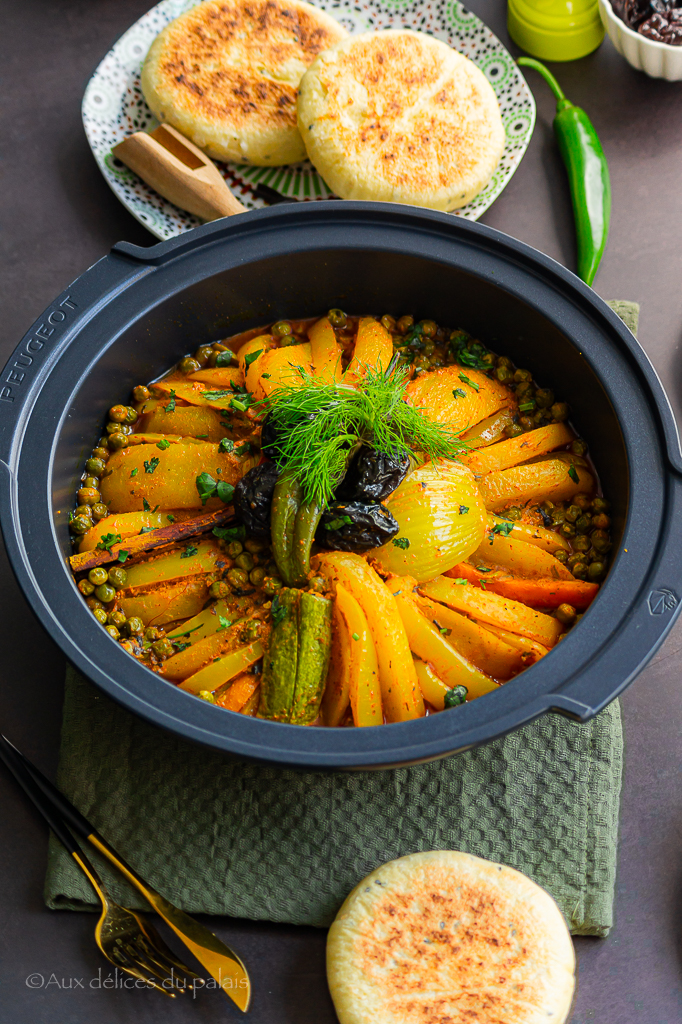 Tajine de légumes aux pruneaux (végétarien)