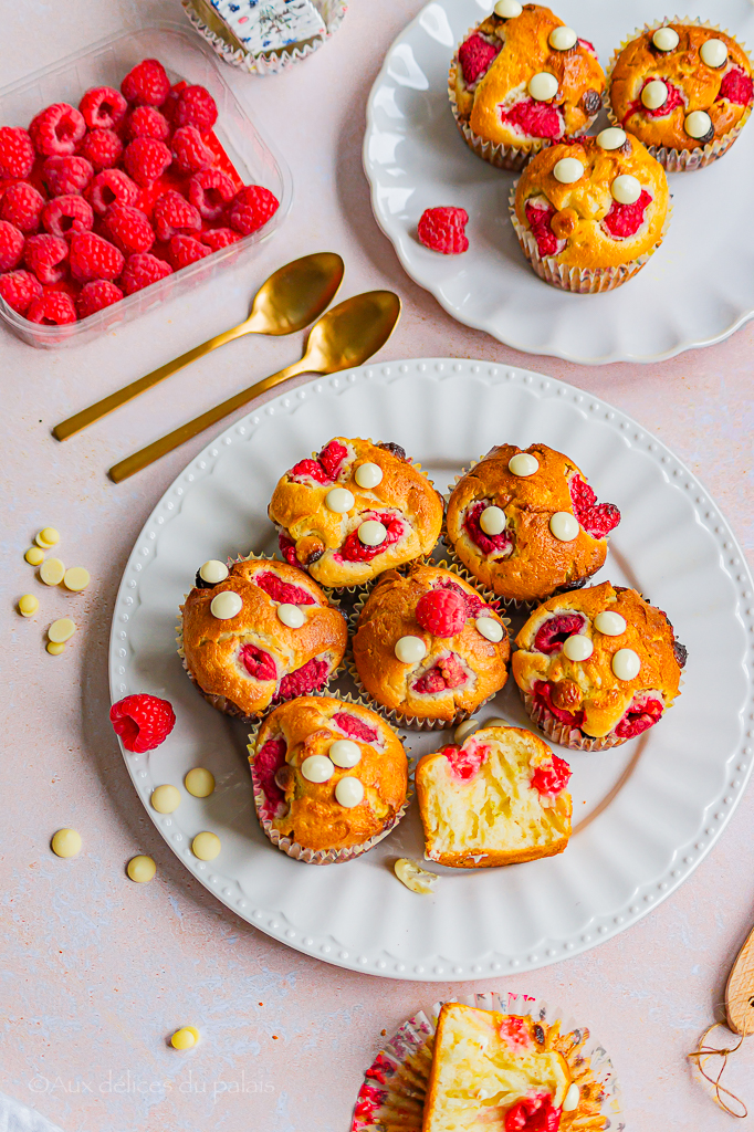 Muffins aux framboises au Thermomix rapide