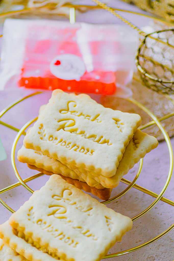 Biscuits personnalisés mariage Sablés message