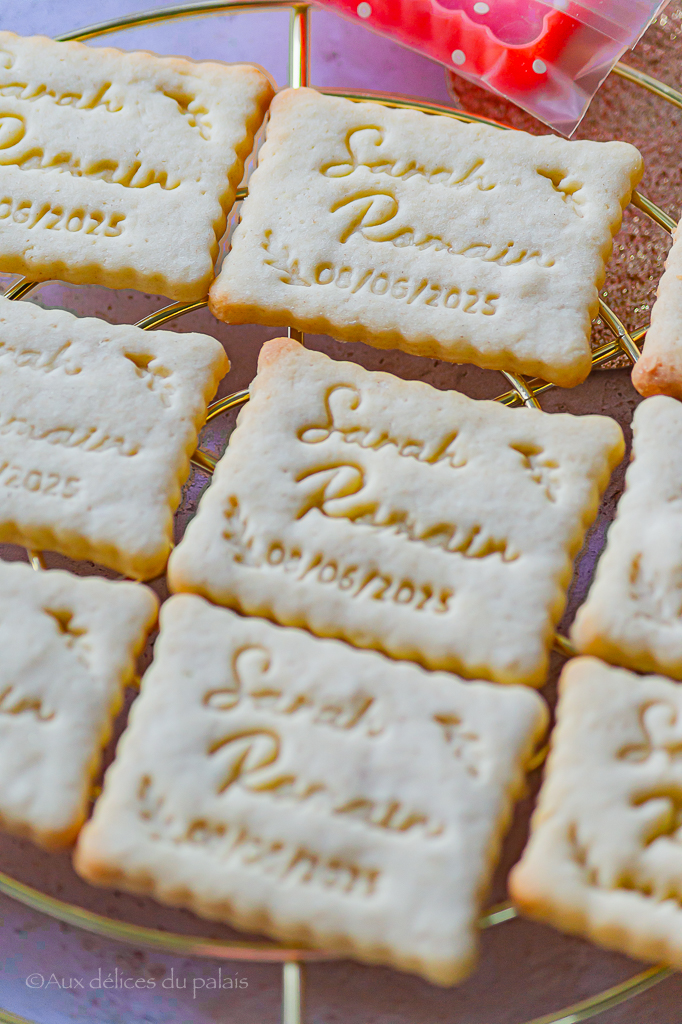 recette sablés empreinte mariage facile