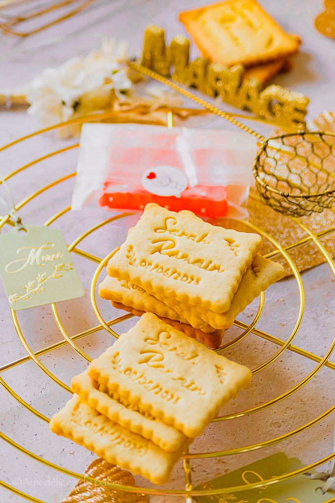 recette biscuits sablés empreinte mariage vanille