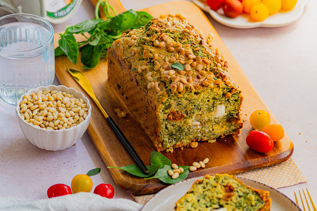 Cake aux tomates séchées feta et basilic