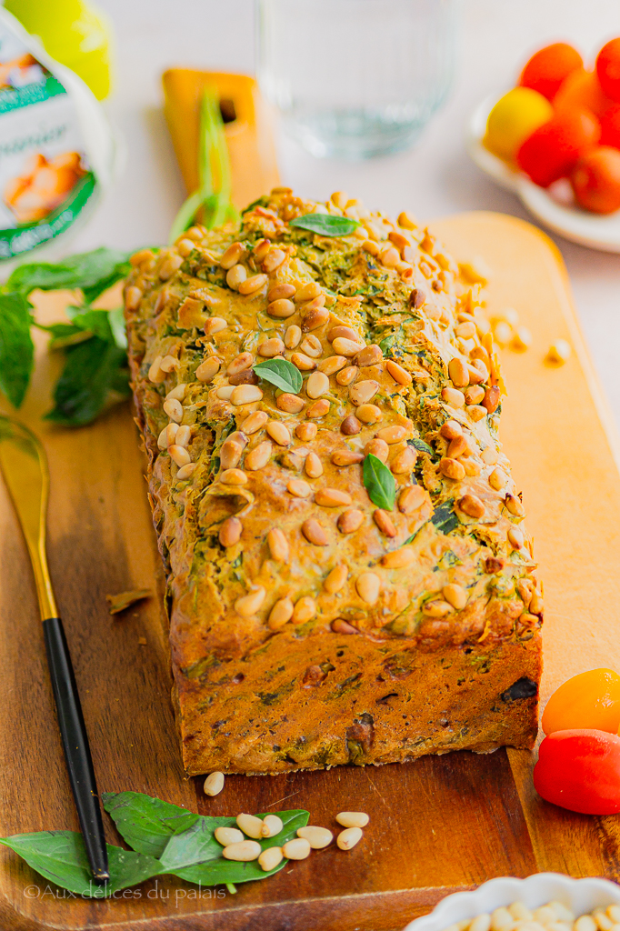 Cake aux tomates séchées feta et basilic