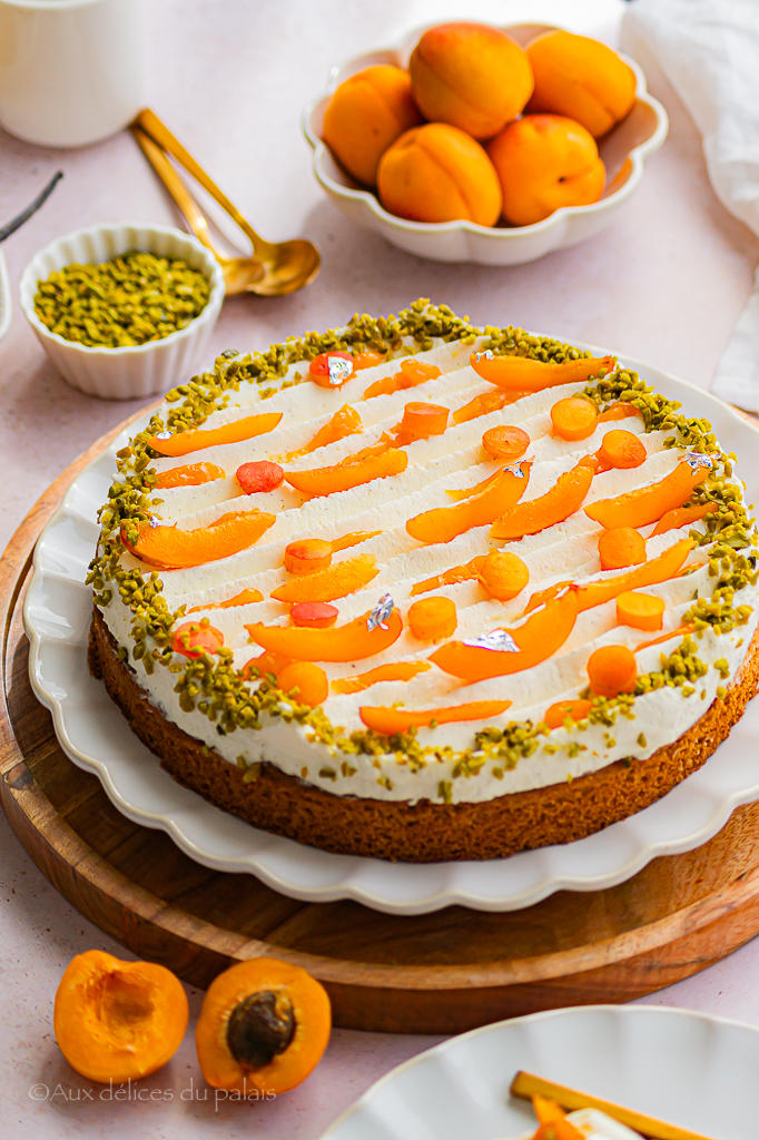 Tarte aux abricots sur sablé breton