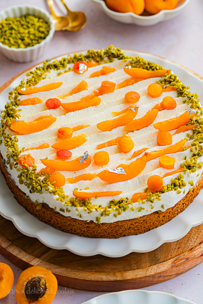 Tarte aux abricots crème pâtissière vanille