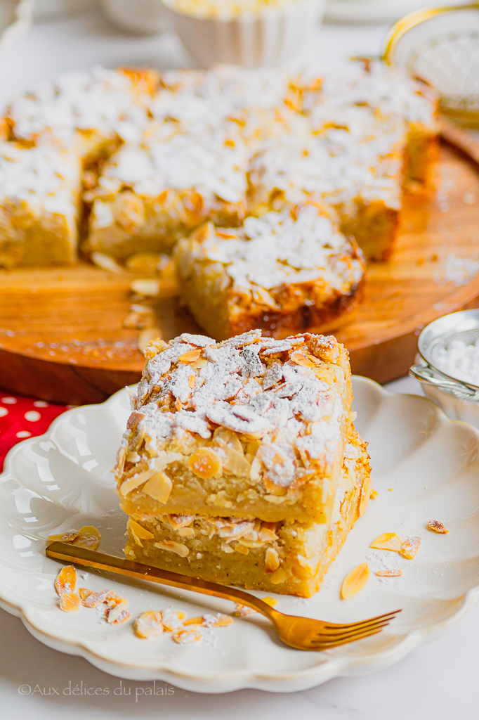 Carrés crumble aux amandes ultra moelleux