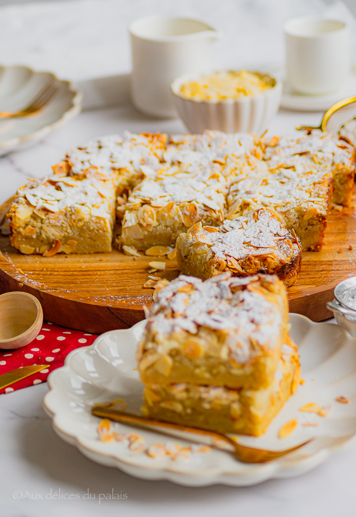 Carrés crumble aux amandes ultra moelleux