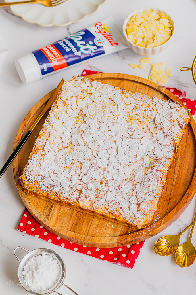 gâteau moelleux sans oeufs à la vanille et lait concentré sucré 