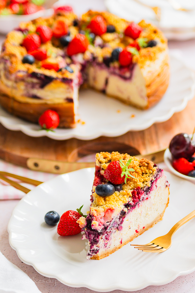 Cheesecake crumble aux fruits rouges façon IKea