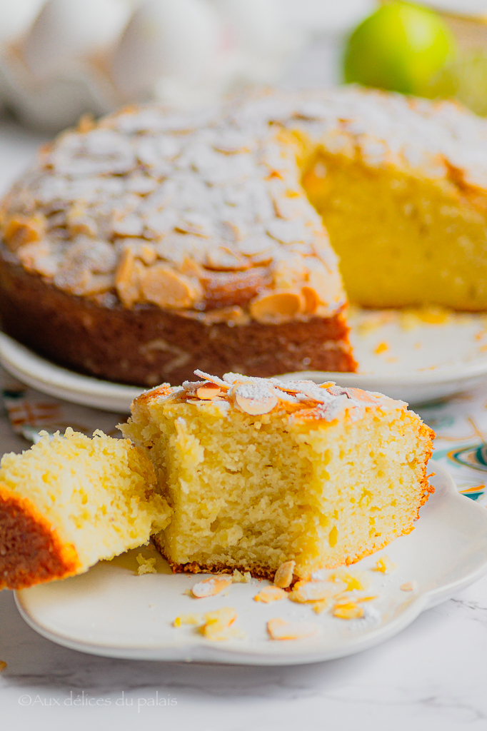 Moelleux au citron et amandes facile et rapide