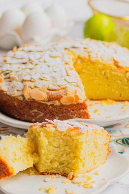 Gâteau italien ricotta citron et amandes