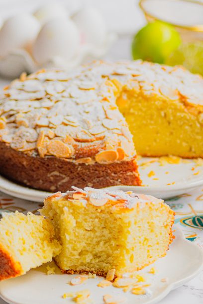 Gâteau italien ricotta citron et amandes