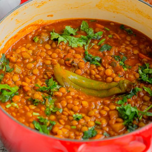 Recette Lentilles à la Marocaine (sans viande)