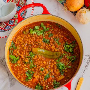 Recette Lentilles à la Marocaine (sans viande)