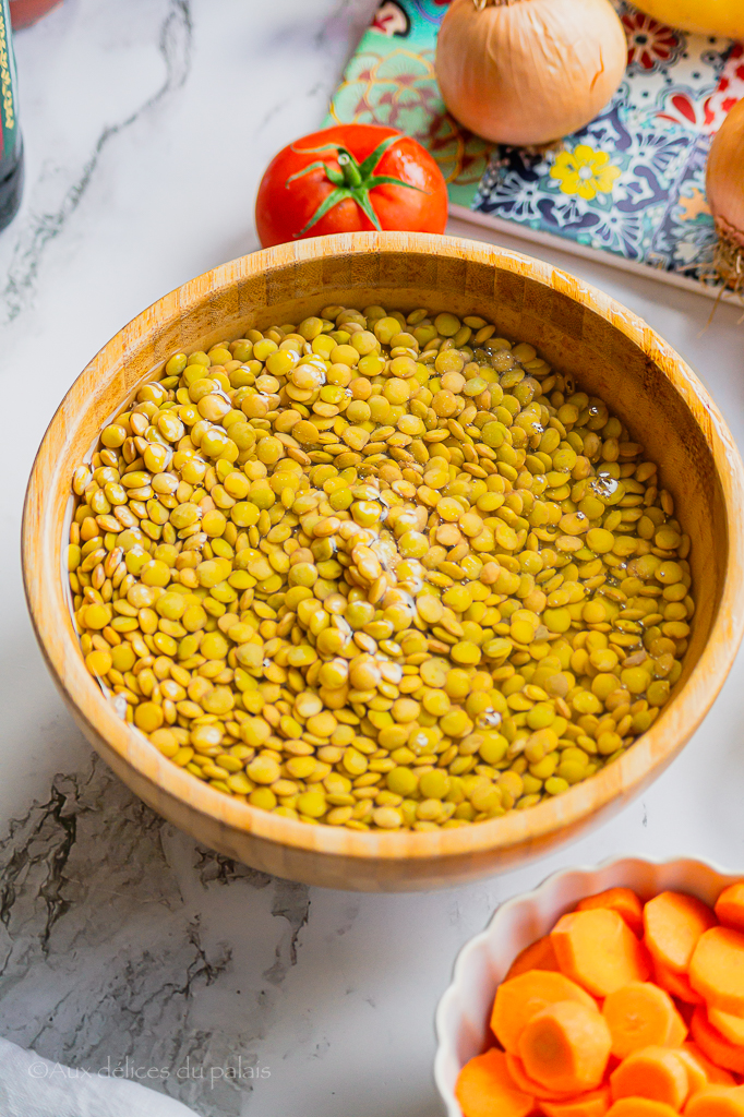 recette de ragoût de lentilles maghrébin sans viande