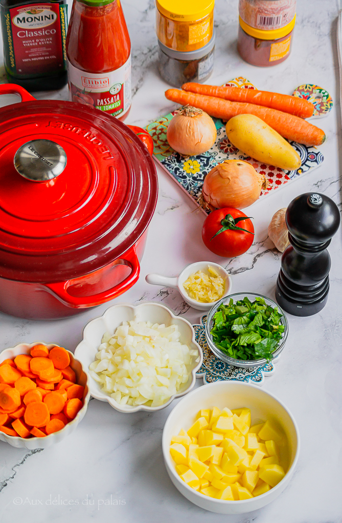 Recette Lentilles à la Marocaine (sans viande)