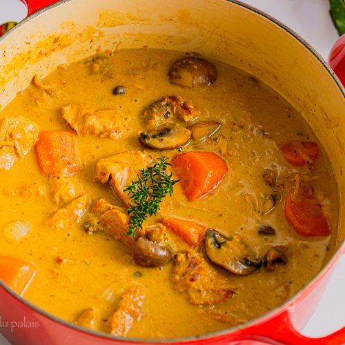 Blanquette de veau à l’ancienne sans alcool