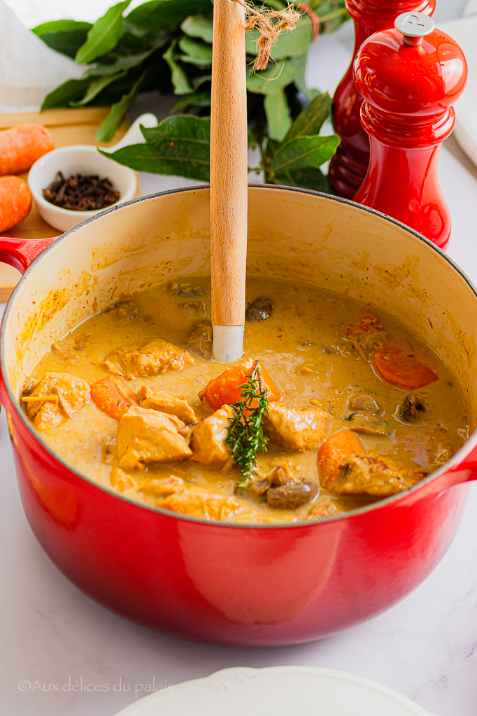 Blanquette de veau à l'ancienne sans alcool