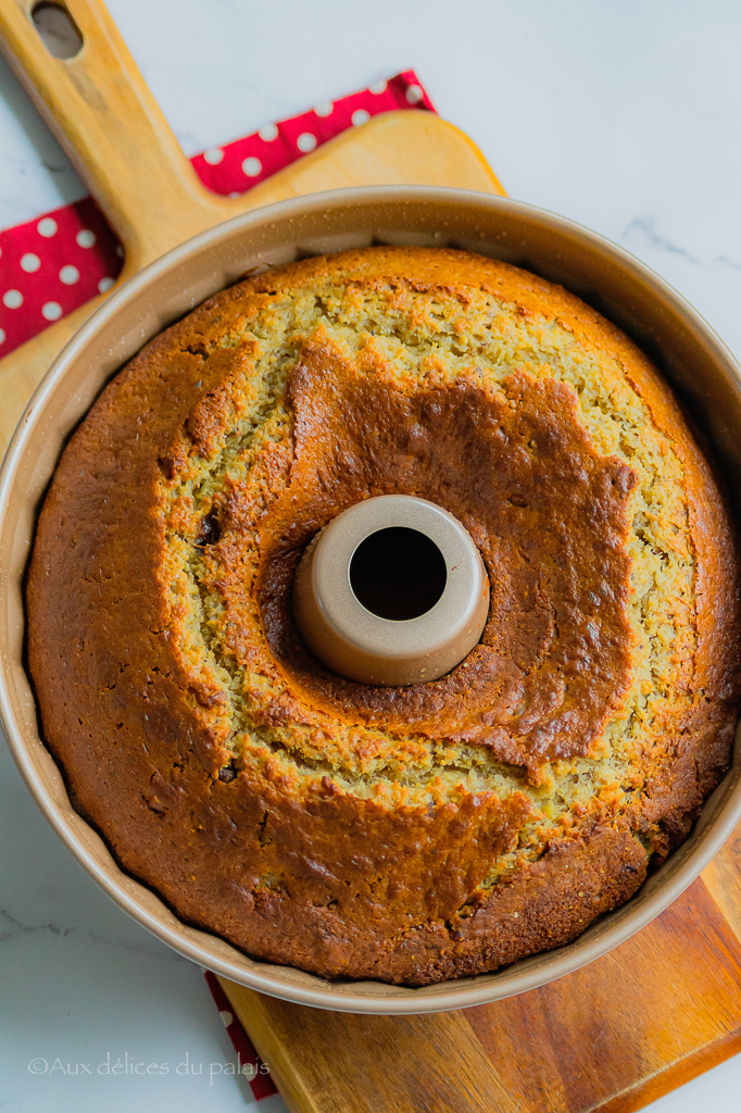 Bundt Cake banane amande et chocolat