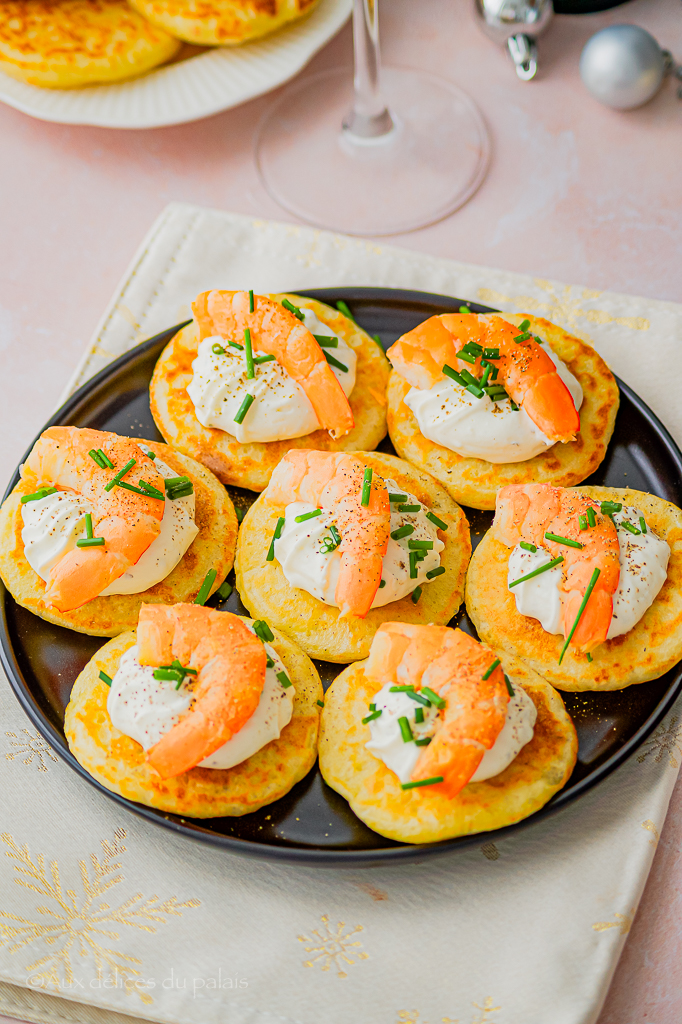 recette de blinis apéritifs pour Noël 