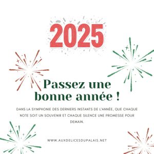 Bonne année 2025 Meilleurs voeux