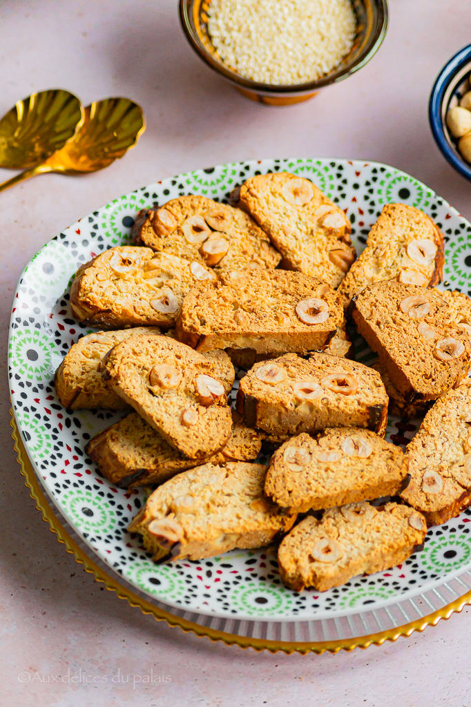 recette biscotti à la noisette 