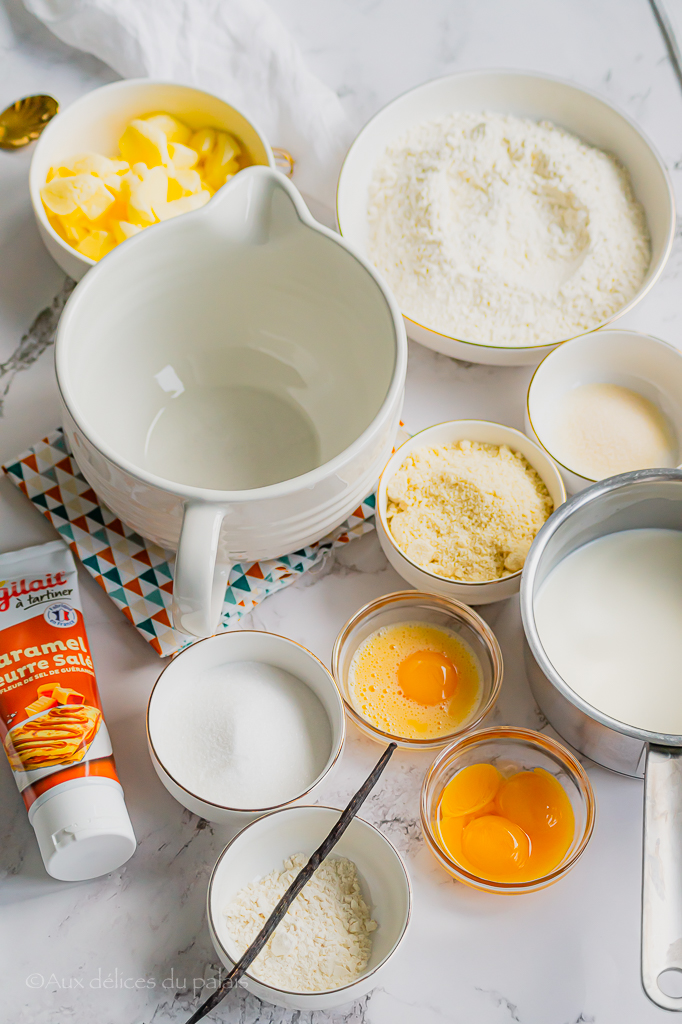 recette gâteau basque à la crème pâtissière et caramel au beurre salé