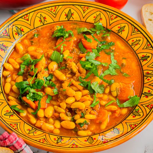 Loubia (haricots blancs à la tomate et bœuf)